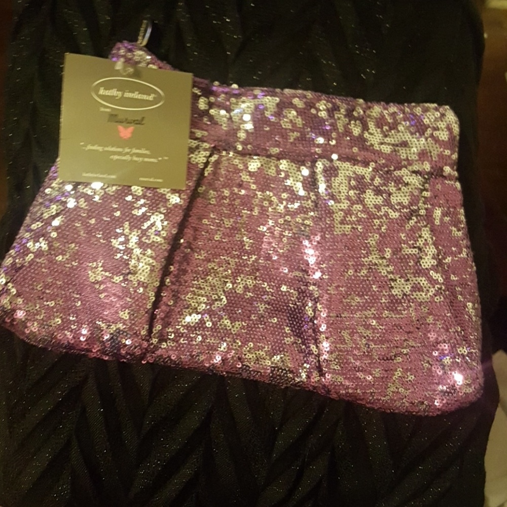 Kathy Ireland glitzy sequin bag